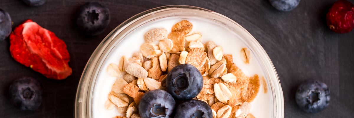 Blueberry, muesli, and a fermented milk product - Dairy and Ice cream - AAK